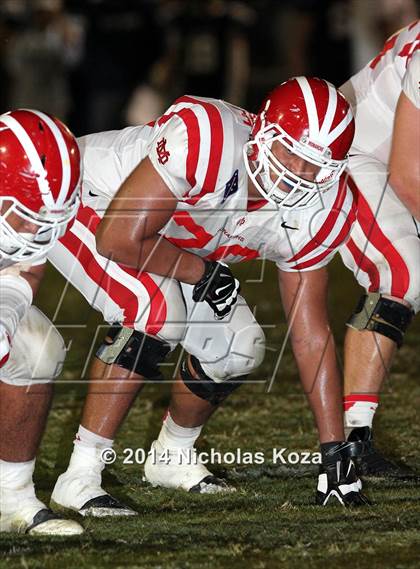 Thumbnail 3 in Mater Dei vs. St. John Bosco photogallery.
