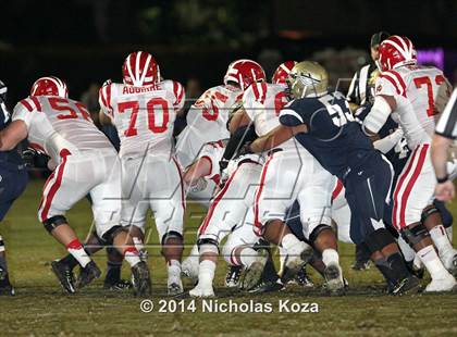 Thumbnail 2 in Mater Dei vs. St. John Bosco photogallery.