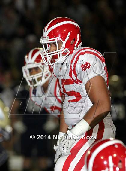 Thumbnail 1 in Mater Dei vs. St. John Bosco photogallery.