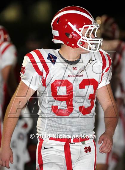 Thumbnail 3 in Mater Dei vs. St. John Bosco photogallery.