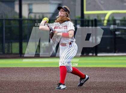 Thumbnail 1 in Muenster vs. Trenton (UIL 2A Softball Regional Semifinal) photogallery.