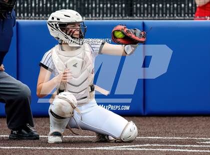 Thumbnail 1 in Muenster vs. Trenton (UIL 2A Softball Regional Semifinal) photogallery.