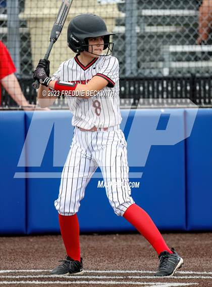 Thumbnail 1 in Muenster vs. Trenton (UIL 2A Softball Regional Semifinal) photogallery.