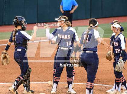 Thumbnail 2 in Guyer vs. Bridgeland (UIL 6A Softball Semifinal) photogallery.