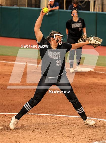 Thumbnail 2 in Guyer vs. Bridgeland (UIL 6A Softball Semifinal) photogallery.