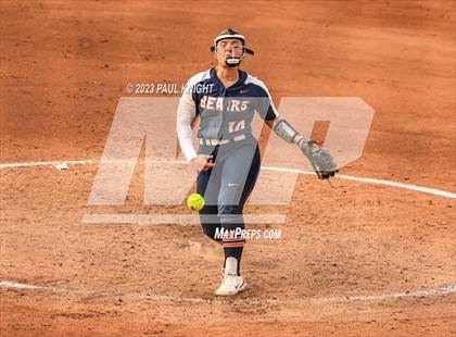 Thumbnail 1 in Guyer vs. Bridgeland (UIL 6A Softball Semifinal) photogallery.