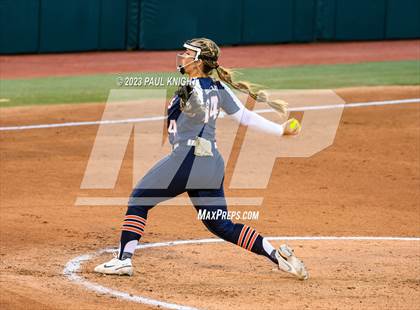 Thumbnail 1 in Guyer vs. Bridgeland (UIL 6A Softball Semifinal) photogallery.