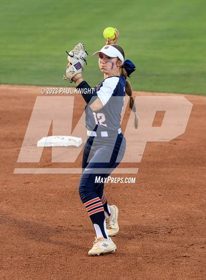 Thumbnail 1 in Guyer vs. Bridgeland (UIL 6A Softball Semifinal) photogallery.