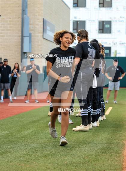 Thumbnail 1 in Guyer vs. Bridgeland (UIL 6A Softball Semifinal) photogallery.
