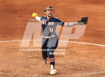 Thumbnail 2 in Guyer vs. Bridgeland (UIL 6A Softball Semifinal) photogallery.