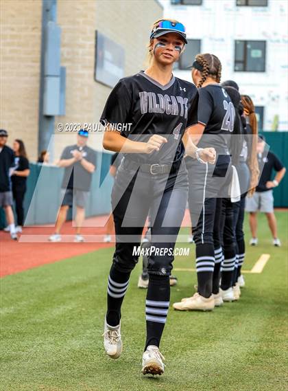 Thumbnail 1 in Guyer vs. Bridgeland (UIL 6A Softball Semifinal) photogallery.