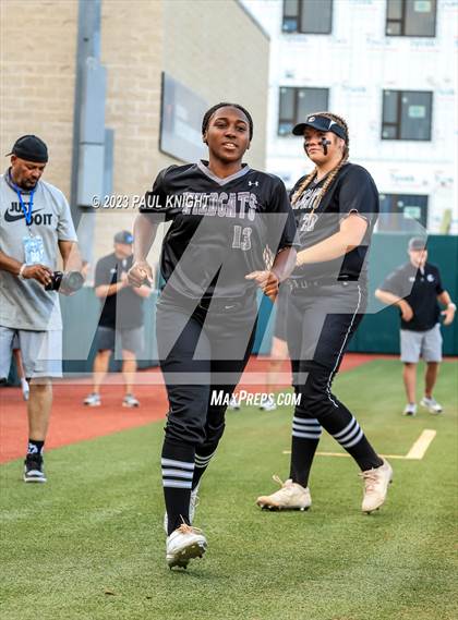 Thumbnail 1 in Guyer vs. Bridgeland (UIL 6A Softball Semifinal) photogallery.