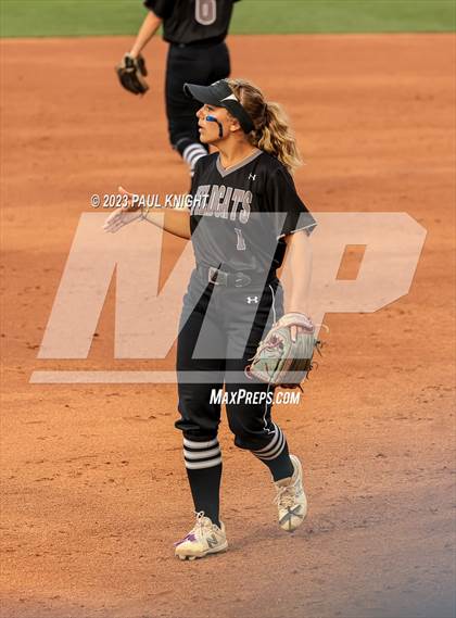 Thumbnail 3 in Guyer vs. Bridgeland (UIL 6A Softball Semifinal) photogallery.