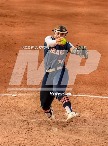 Thumbnail 2 in Guyer vs. Bridgeland (UIL 6A Softball Semifinal) photogallery.