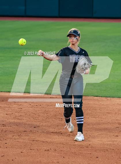 Thumbnail 2 in Guyer vs. Bridgeland (UIL 6A Softball Semifinal) photogallery.