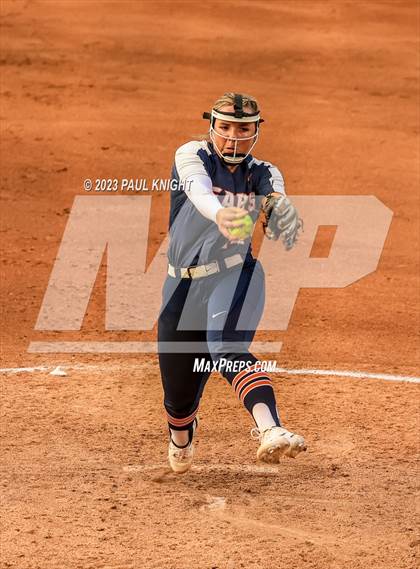 Thumbnail 1 in Guyer vs. Bridgeland (UIL 6A Softball Semifinal) photogallery.