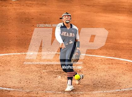 Thumbnail 1 in Guyer vs. Bridgeland (UIL 6A Softball Semifinal) photogallery.