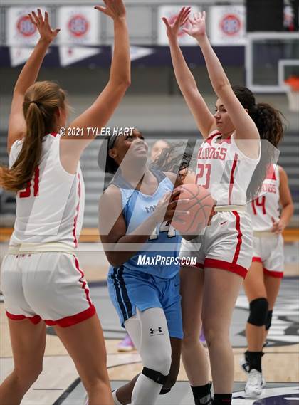 Thumbnail 3 in Mount Notre Dame vs. Crown Point (Sneakers for Santa Shootout) photogallery.