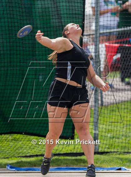Thumbnail 2 in CHSAA 4A State Championship Discus (Day 1) photogallery.