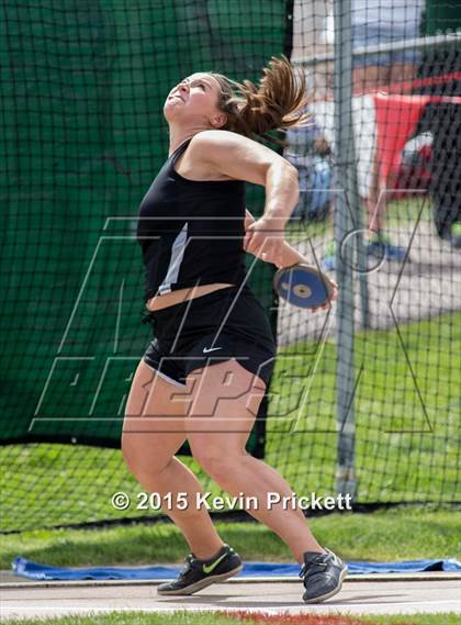 Thumbnail 1 in CHSAA 4A State Championship Discus (Day 1) photogallery.