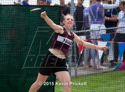 Thumbnail 3 in CHSAA 4A State Championship Discus (Day 1) photogallery.
