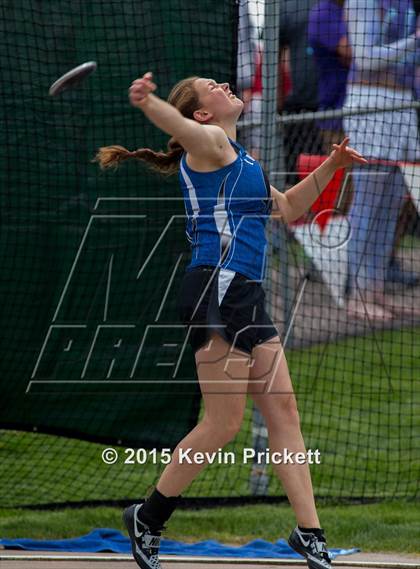 Thumbnail 3 in CHSAA 4A State Championship Discus (Day 1) photogallery.