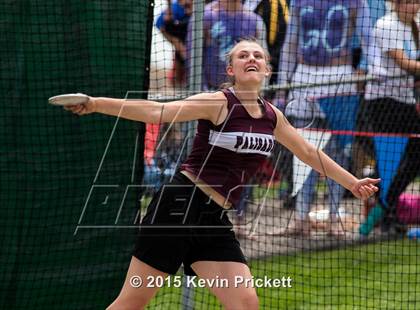 Thumbnail 1 in CHSAA 4A State Championship Discus (Day 1) photogallery.