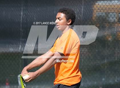 Thumbnail 3 in Golden v Lewis Palmer (CHSAA 4A Region 1 1 Doubles) photogallery.