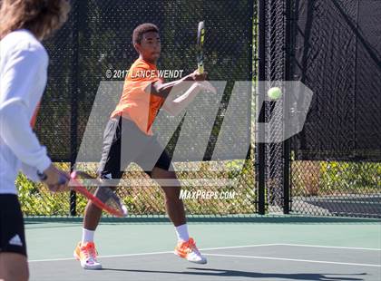 Thumbnail 2 in Golden v Lewis Palmer (CHSAA 4A Region 1 1 Doubles) photogallery.