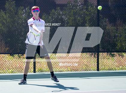 Thumbnail 2 in Golden v Lewis Palmer (CHSAA 4A Region 1 1 Doubles) photogallery.