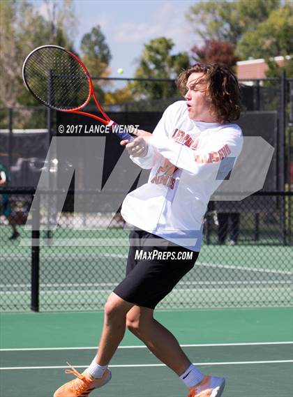 Thumbnail 3 in Golden v Lewis Palmer (CHSAA 4A Region 1 1 Doubles) photogallery.