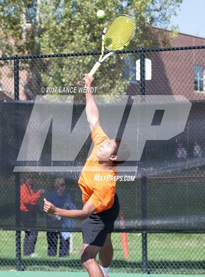 Thumbnail 1 in Golden v Lewis Palmer (CHSAA 4A Region 1 1 Doubles) photogallery.