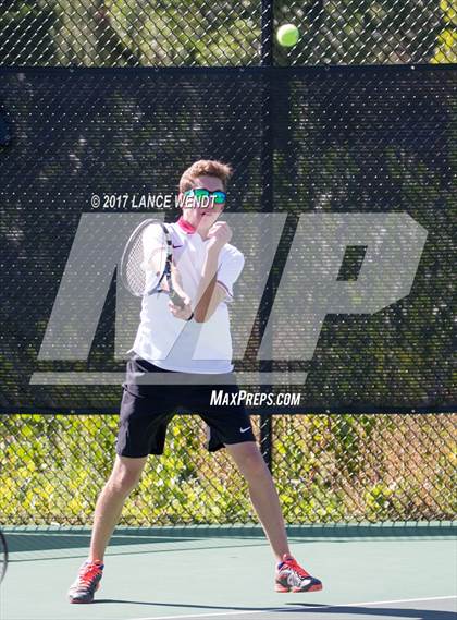 Thumbnail 1 in Golden v Lewis Palmer (CHSAA 4A Region 1 1 Doubles) photogallery.