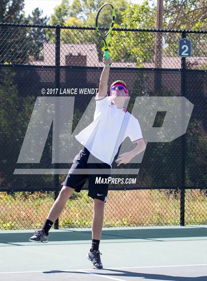 Thumbnail 3 in Golden v Lewis Palmer (CHSAA 4A Region 1 1 Doubles) photogallery.