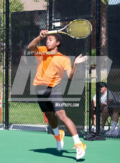 Thumbnail 3 in Golden v Lewis Palmer (CHSAA 4A Region 1 1 Doubles) photogallery.