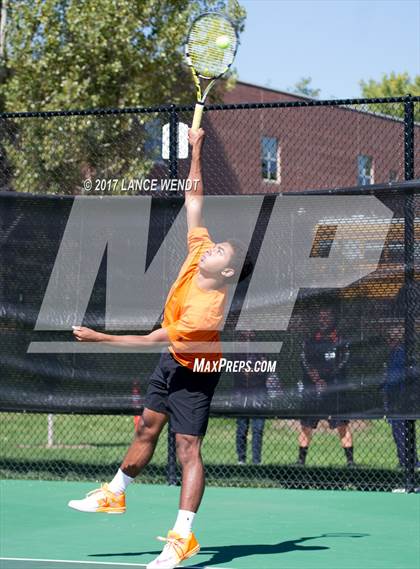 Thumbnail 1 in Golden v Lewis Palmer (CHSAA 4A Region 1 1 Doubles) photogallery.