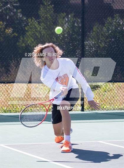 Thumbnail 2 in Golden v Lewis Palmer (CHSAA 4A Region 1 1 Doubles) photogallery.