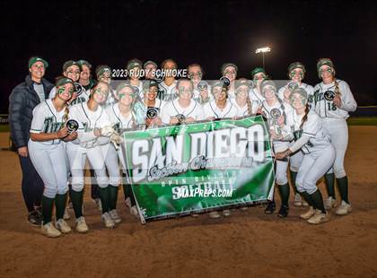 Thumbnail 1 in Poway vs. Rancho Bernardo (CIF Softball Open Division Finals @ UCSD) photogallery.