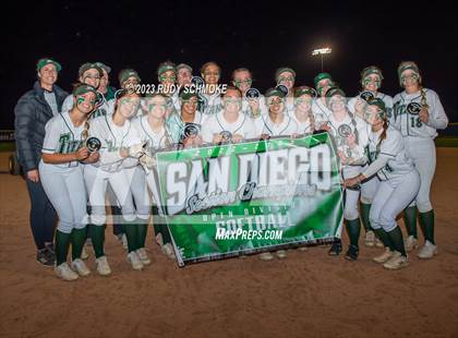 Thumbnail 3 in Poway vs. Rancho Bernardo (CIF Softball Open Division Finals @ UCSD) photogallery.