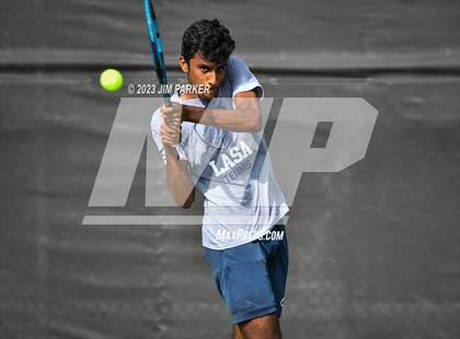 Thumbnail 3 in Centennial vs Liberal Arts & Science Academy - Austin (UIL 5A Team Tennis Final) photogallery.
