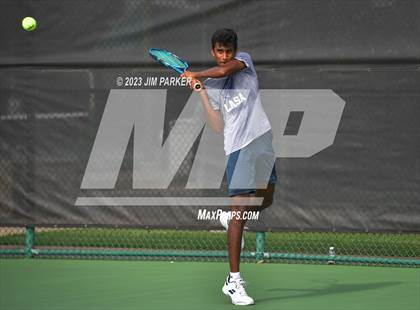 Thumbnail 2 in Centennial vs Liberal Arts & Science Academy - Austin (UIL 5A Team Tennis Final) photogallery.