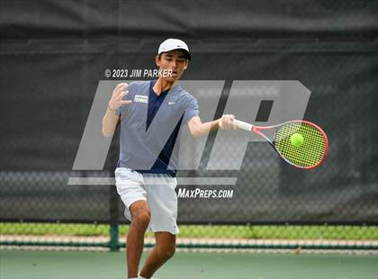 Thumbnail 2 in Centennial vs Liberal Arts & Science Academy - Austin (UIL 5A Team Tennis Final) photogallery.