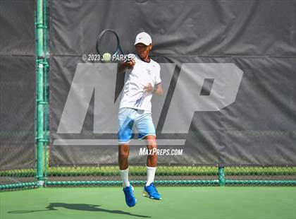 Thumbnail 3 in Centennial vs Liberal Arts & Science Academy - Austin (UIL 5A Team Tennis Final) photogallery.