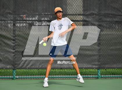 Thumbnail 3 in Centennial vs Liberal Arts & Science Academy - Austin (UIL 5A Team Tennis Final) photogallery.