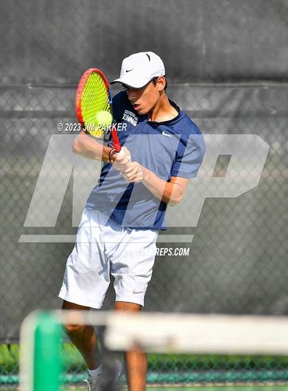 Thumbnail 1 in Centennial vs Liberal Arts & Science Academy - Austin (UIL 5A Team Tennis Final) photogallery.
