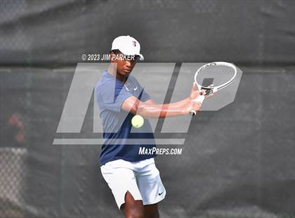 Thumbnail 2 in Centennial vs Liberal Arts & Science Academy - Austin (UIL 5A Team Tennis Final) photogallery.
