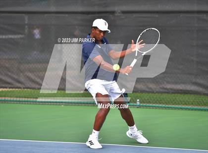 Thumbnail 2 in Centennial vs Liberal Arts & Science Academy - Austin (UIL 5A Team Tennis Final) photogallery.