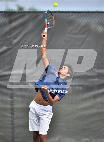 Thumbnail 3 in Centennial vs Liberal Arts & Science Academy - Austin (UIL 5A Team Tennis Final) photogallery.