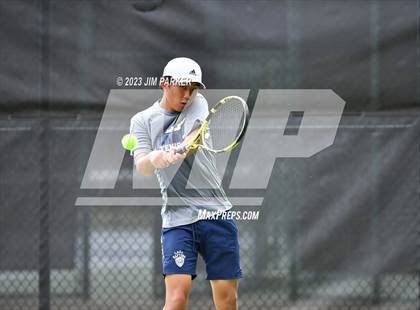 Thumbnail 1 in Centennial vs Liberal Arts & Science Academy - Austin (UIL 5A Team Tennis Final) photogallery.