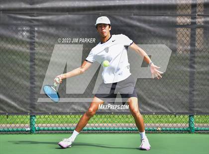 Thumbnail 2 in Centennial vs Liberal Arts & Science Academy - Austin (UIL 5A Team Tennis Final) photogallery.